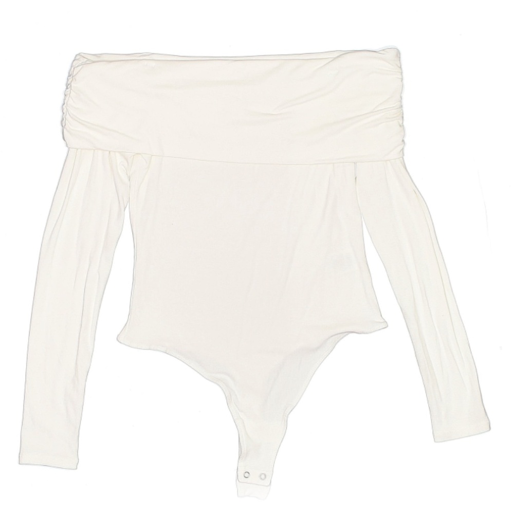 Z Supply Ivory BodySuit Off the Shoulder Size Small
